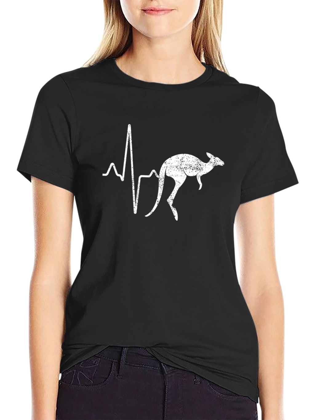 Kangaroo Heartbeat Graphic T-Shirt
