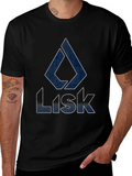 Lisk Crypto T-Shirt - Black Cotton Blend Tee