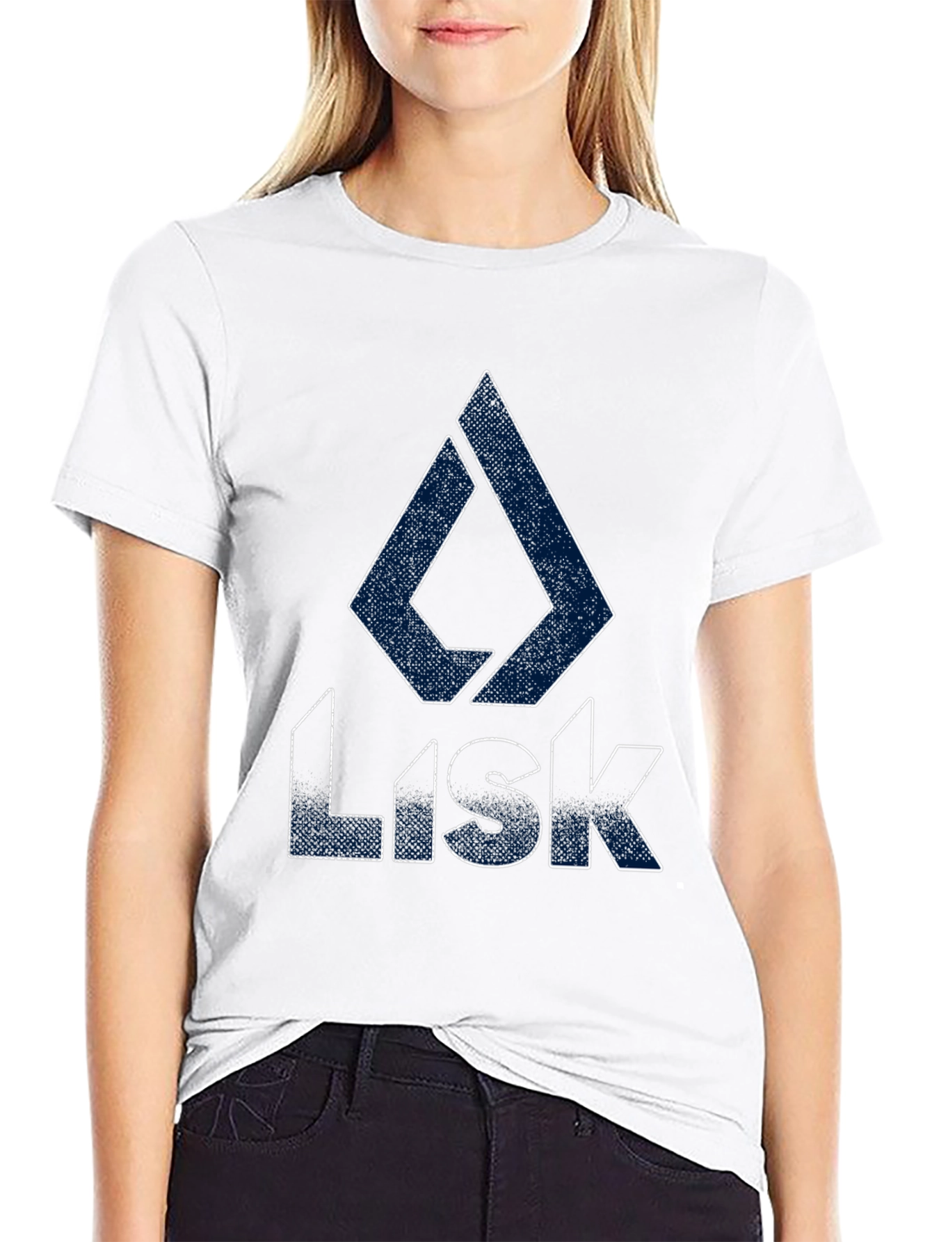 Lisk Crypto T-Shirt - Black Cotton Blend Tee