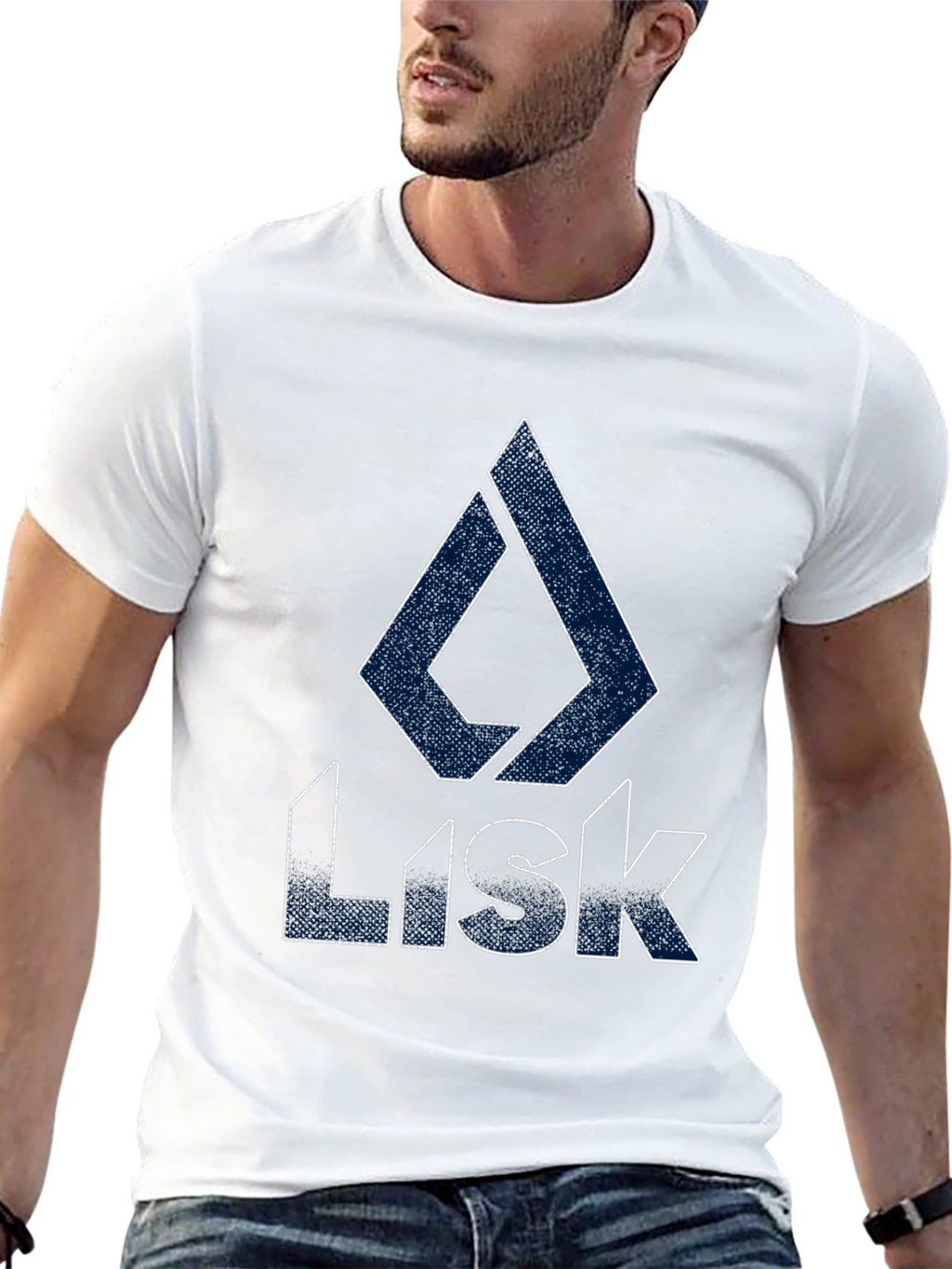 Lisk Crypto T-Shirt - Black Cotton Blend Tee