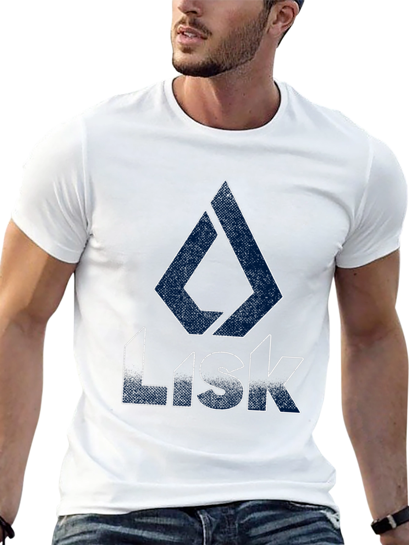 Lisk Crypto T-Shirt - Black Cotton Blend Tee