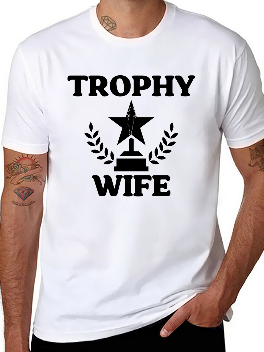 Trophy Wife Graphic T-Shirt - Funny Husband Tee