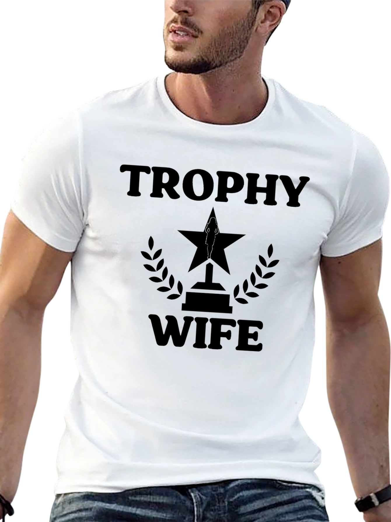 Trophy Wife Graphic T-Shirt - Funny Husband Tee
