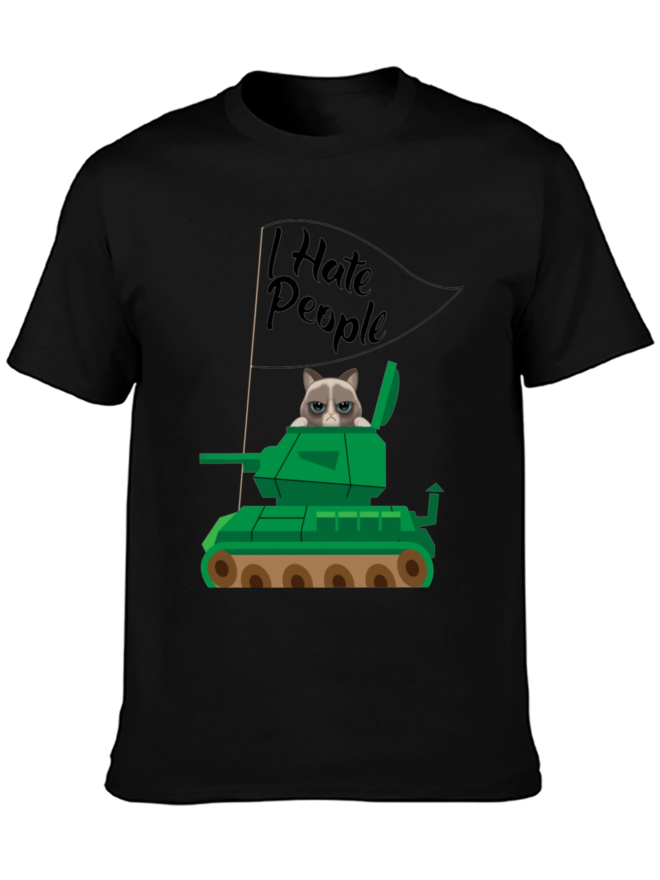 Grumpy Cat Tank T-Shirt - I Hate People