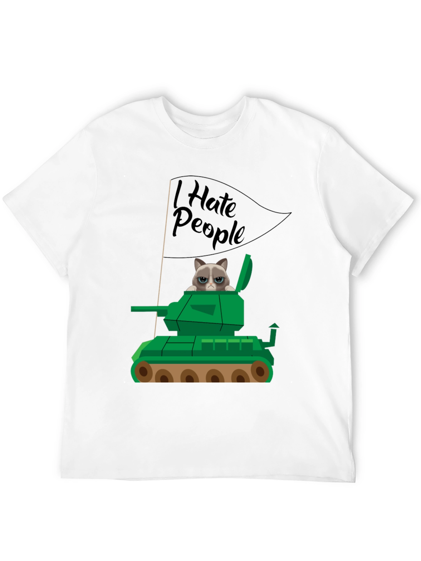 Grumpy Cat Tank T-Shirt - I Hate People