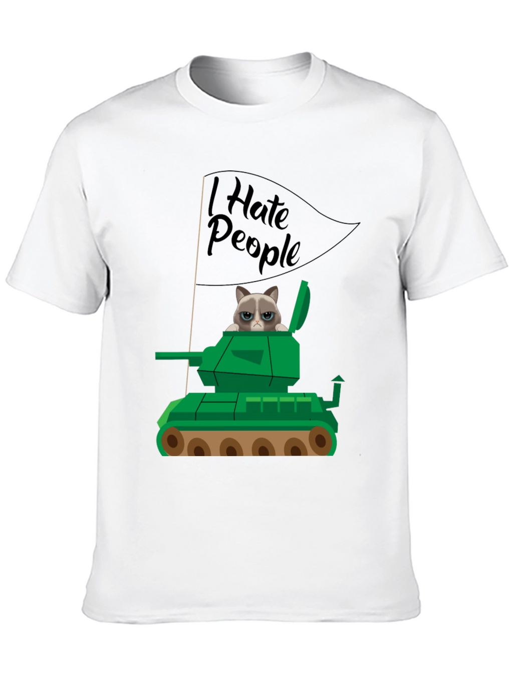 Grumpy Cat Tank T-Shirt - I Hate People