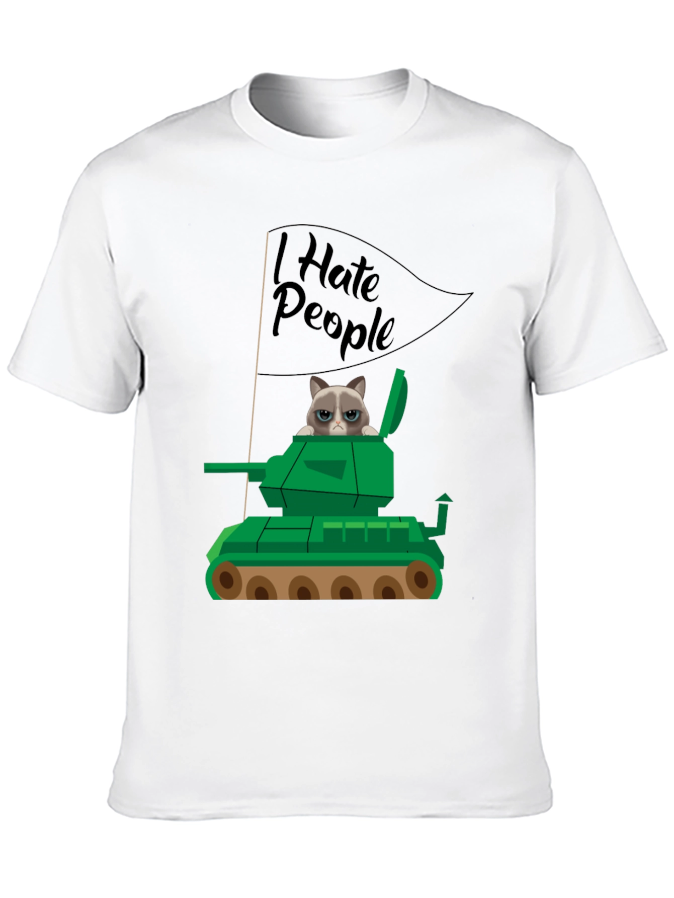 Grumpy Cat Tank T-Shirt - I Hate People