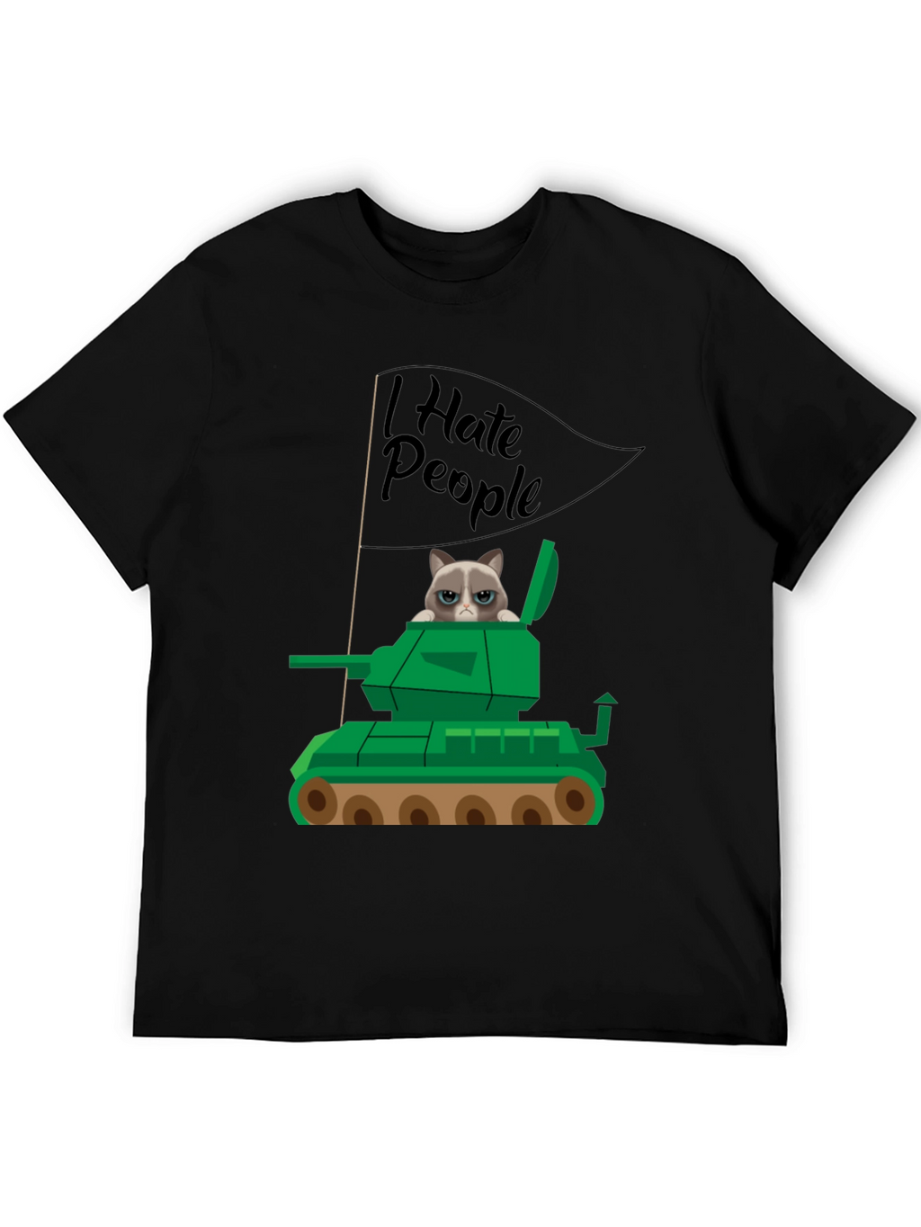 Grumpy Cat Tank T-Shirt - I Hate People