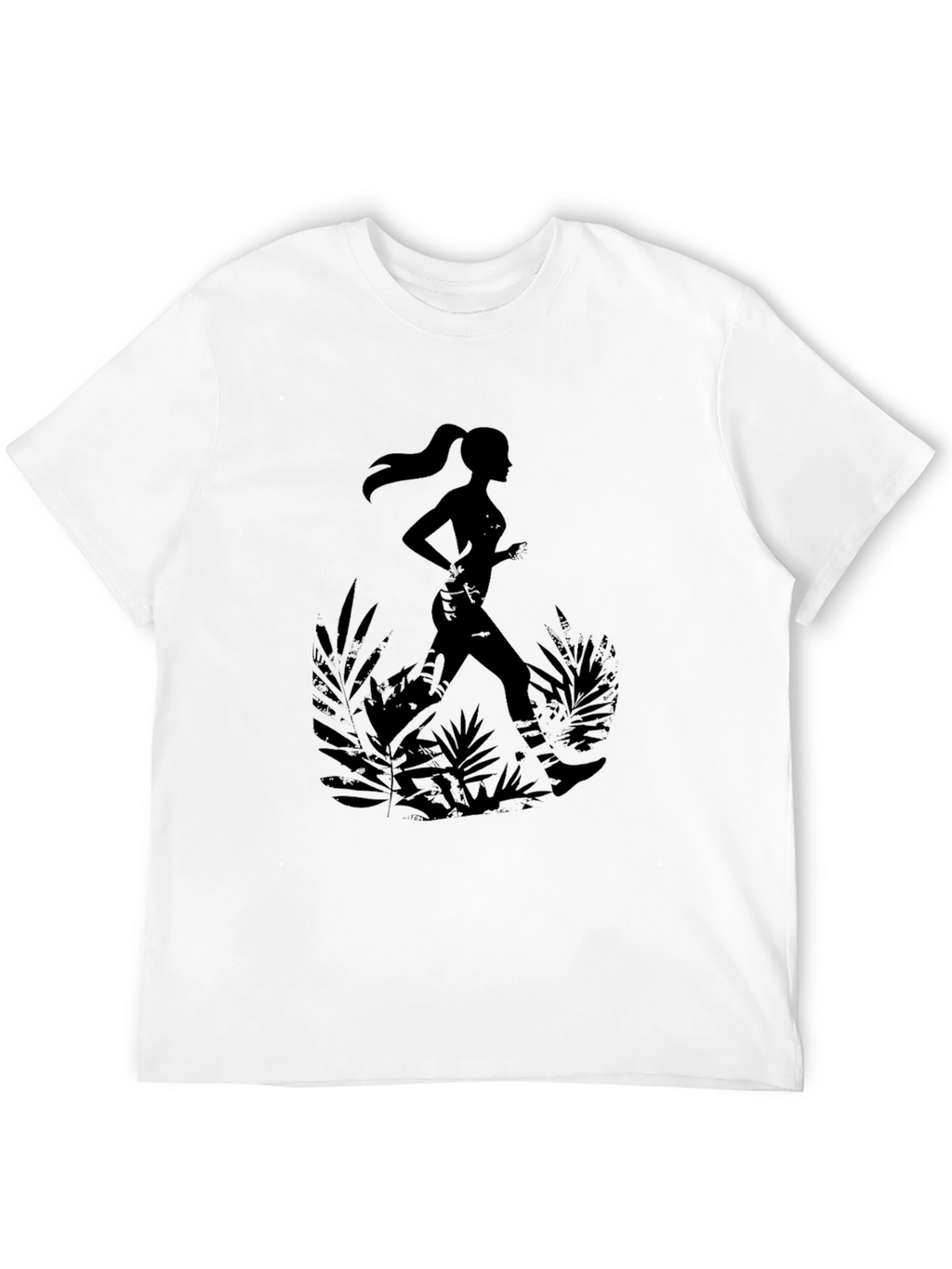 Trail Running T-Shirt - Womens Silhouette Design