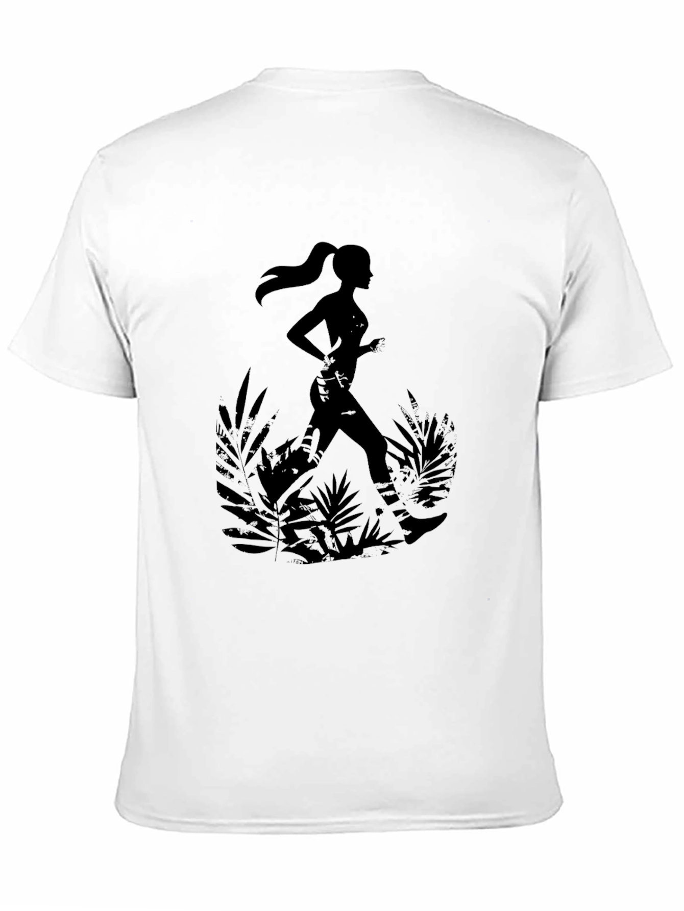Trail Running T-Shirt - Womens Silhouette Design