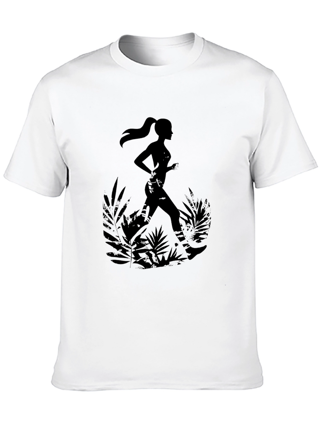 Trail Running T-Shirt - Womens Silhouette Design