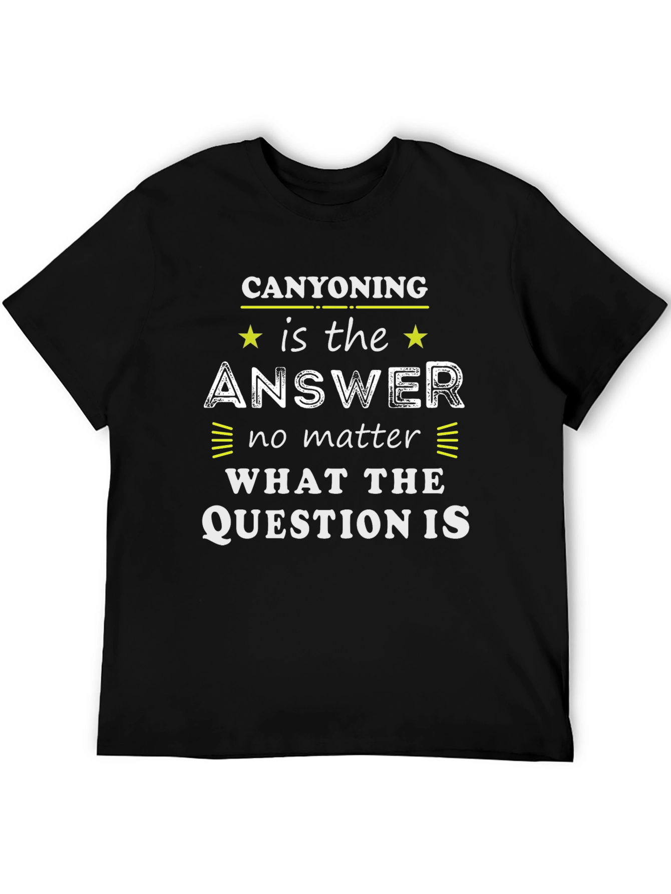 Canyoning Answer T-Shirt:  Outdoor Adventure Wear