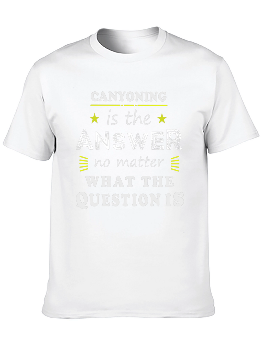 Canyoning Answer T-Shirt:  Outdoor Adventure Wear