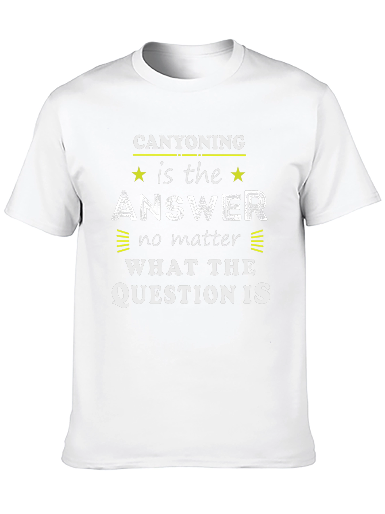 Canyoning Answer T-Shirt:  Outdoor Adventure Wear