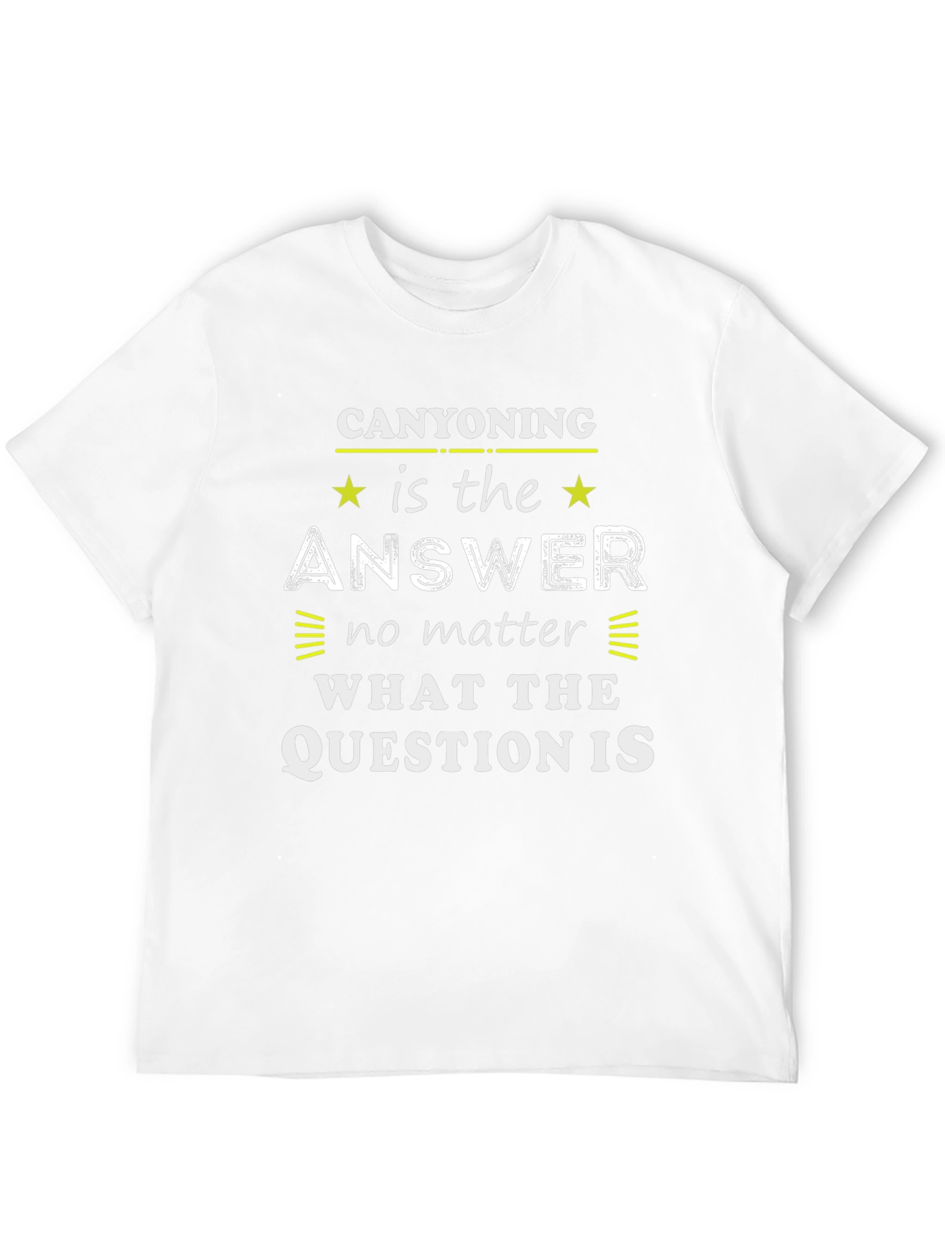 Canyoning Answer T-Shirt:  Outdoor Adventure Wear