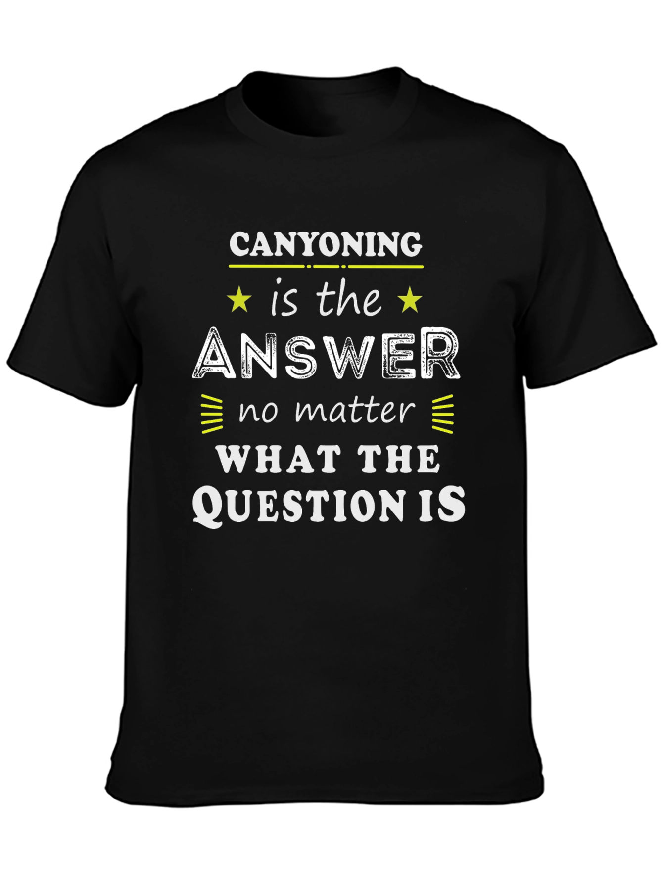 Canyoning Answer T-Shirt:  Outdoor Adventure Wear