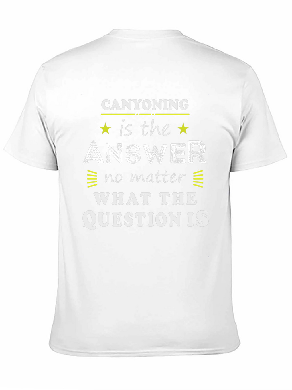 Canyoning Answer T-Shirt:  Outdoor Adventure Wear