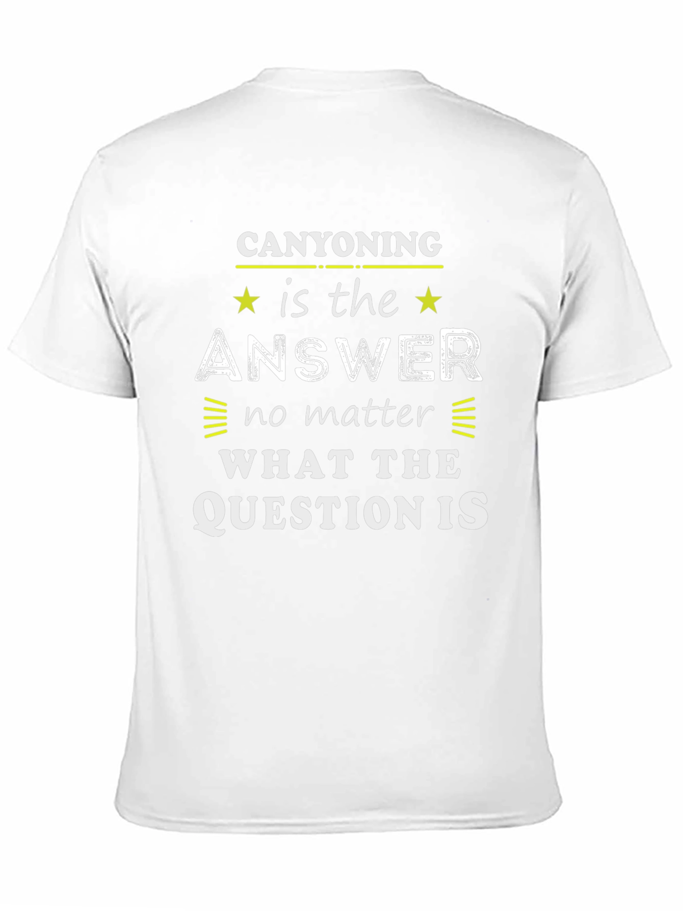 Canyoning Answer T-Shirt:  Outdoor Adventure Wear
