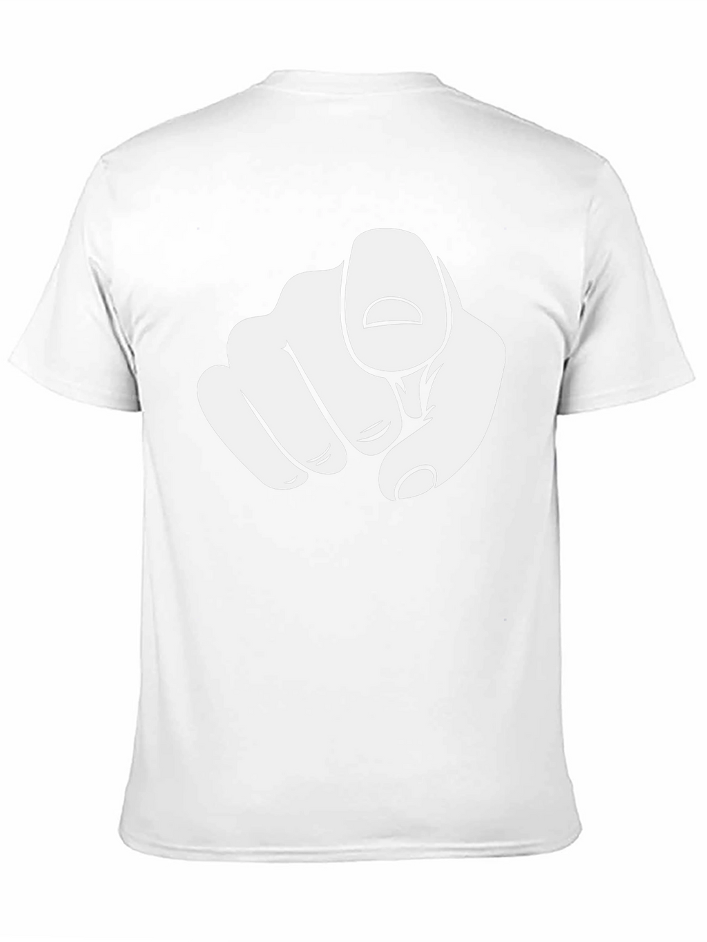 Pointing Finger Graphic Black T-Shirt