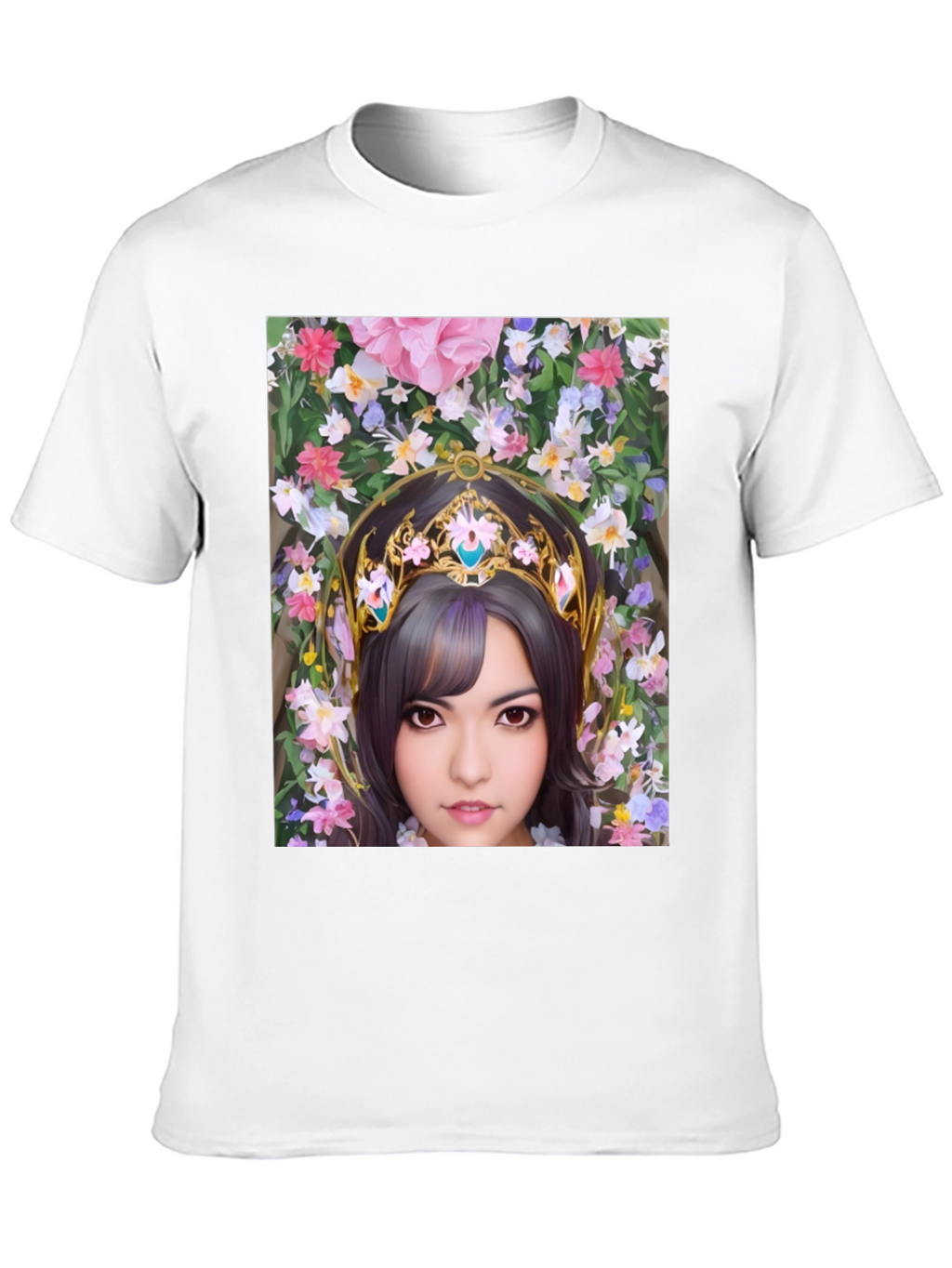 Floral Maiden Graphic T-Shirt - Black