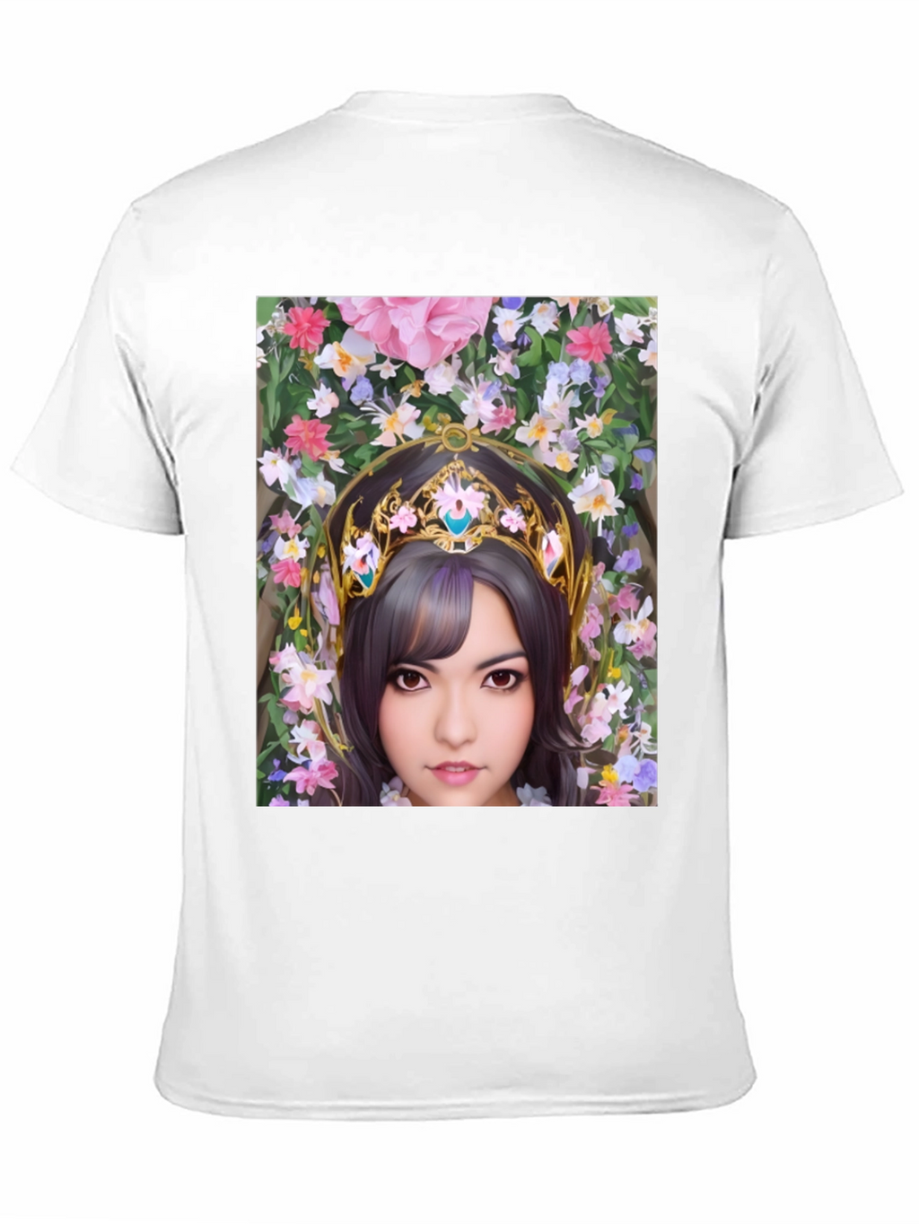 Floral Maiden Graphic T-Shirt - Black