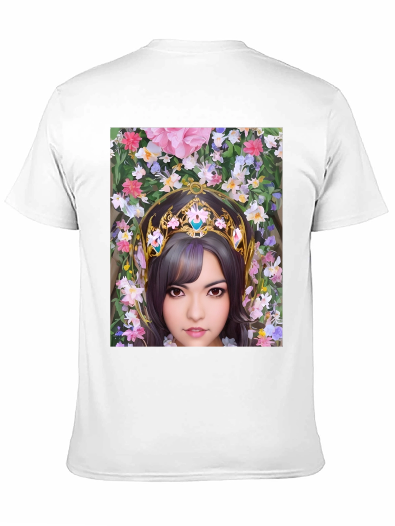 Floral Maiden Graphic T-Shirt - Black