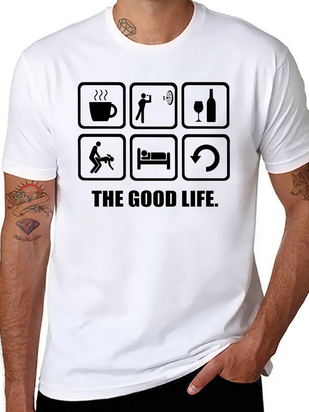 The Good Life Graphic T-Shirt - Funny Tee