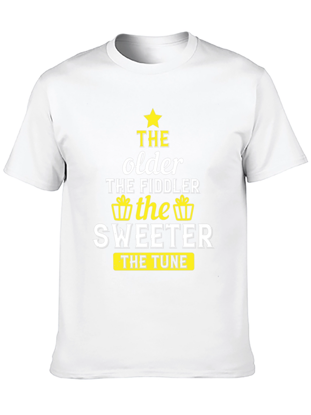 The Older the Fiddler the Sweeter Black T-Shirt