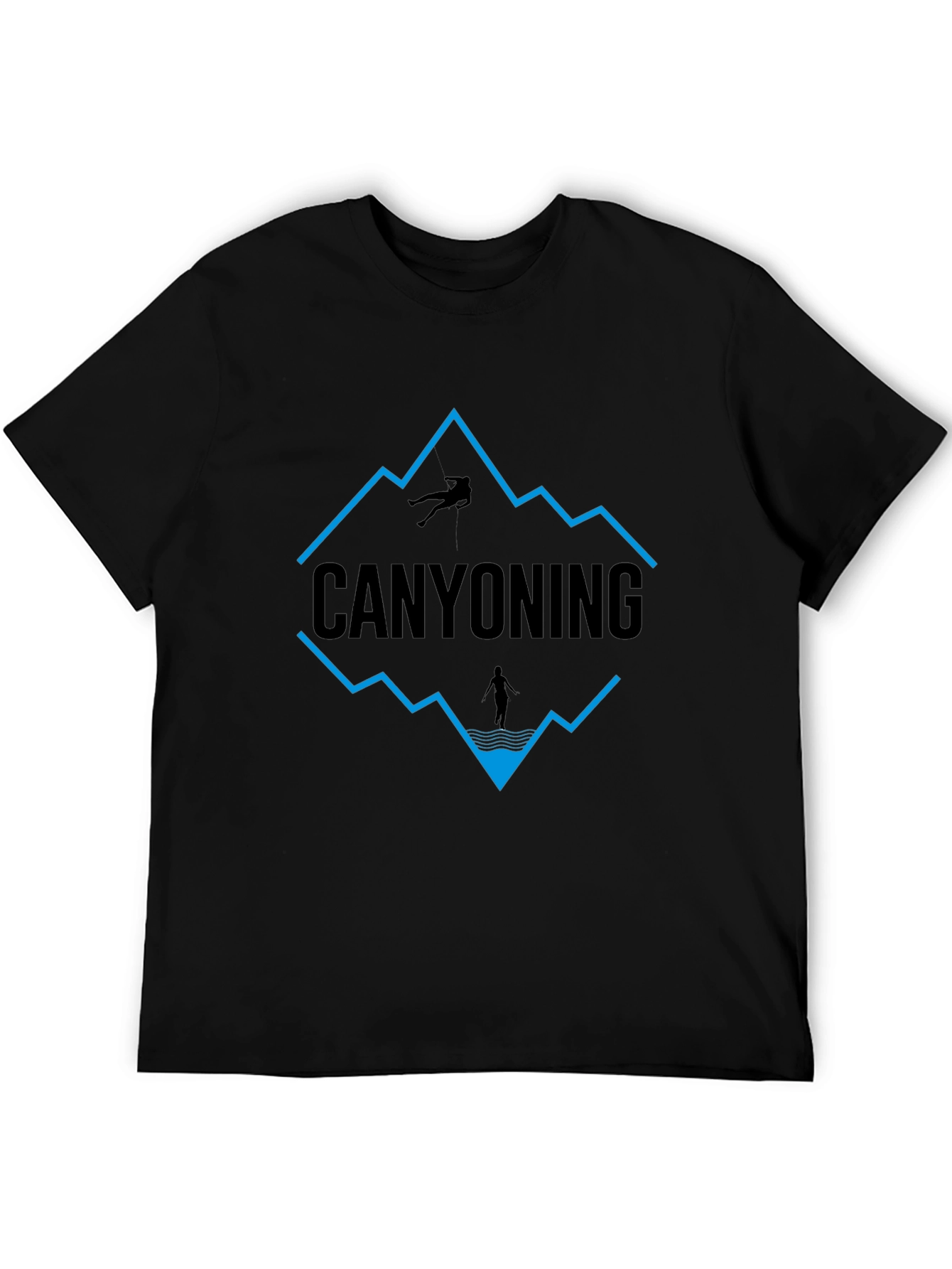 Canyoning Graphic Tee - Adventurers Black T-Shirt