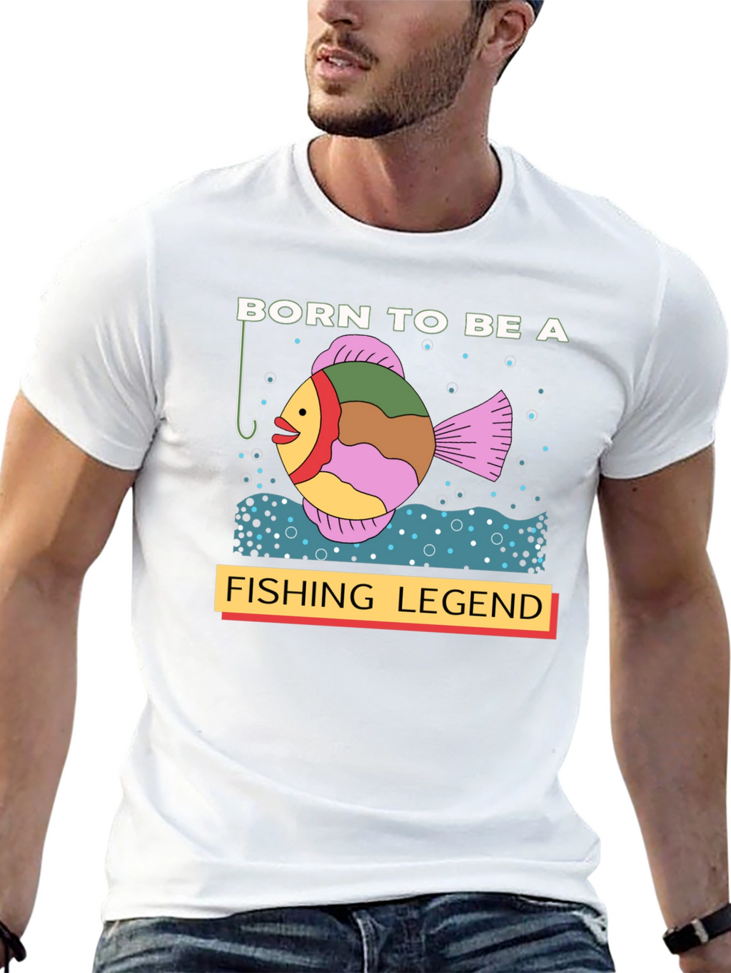 Born to Be a Fishing Legend Graphic T-Shirt