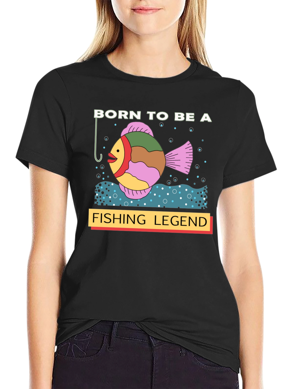Born to Be a Fishing Legend Graphic T-Shirt