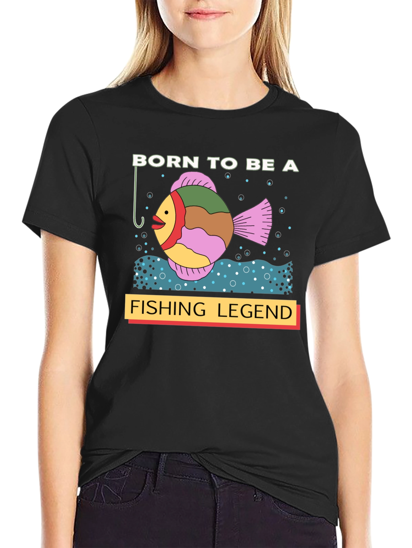 Born to Be a Fishing Legend Graphic T-Shirt