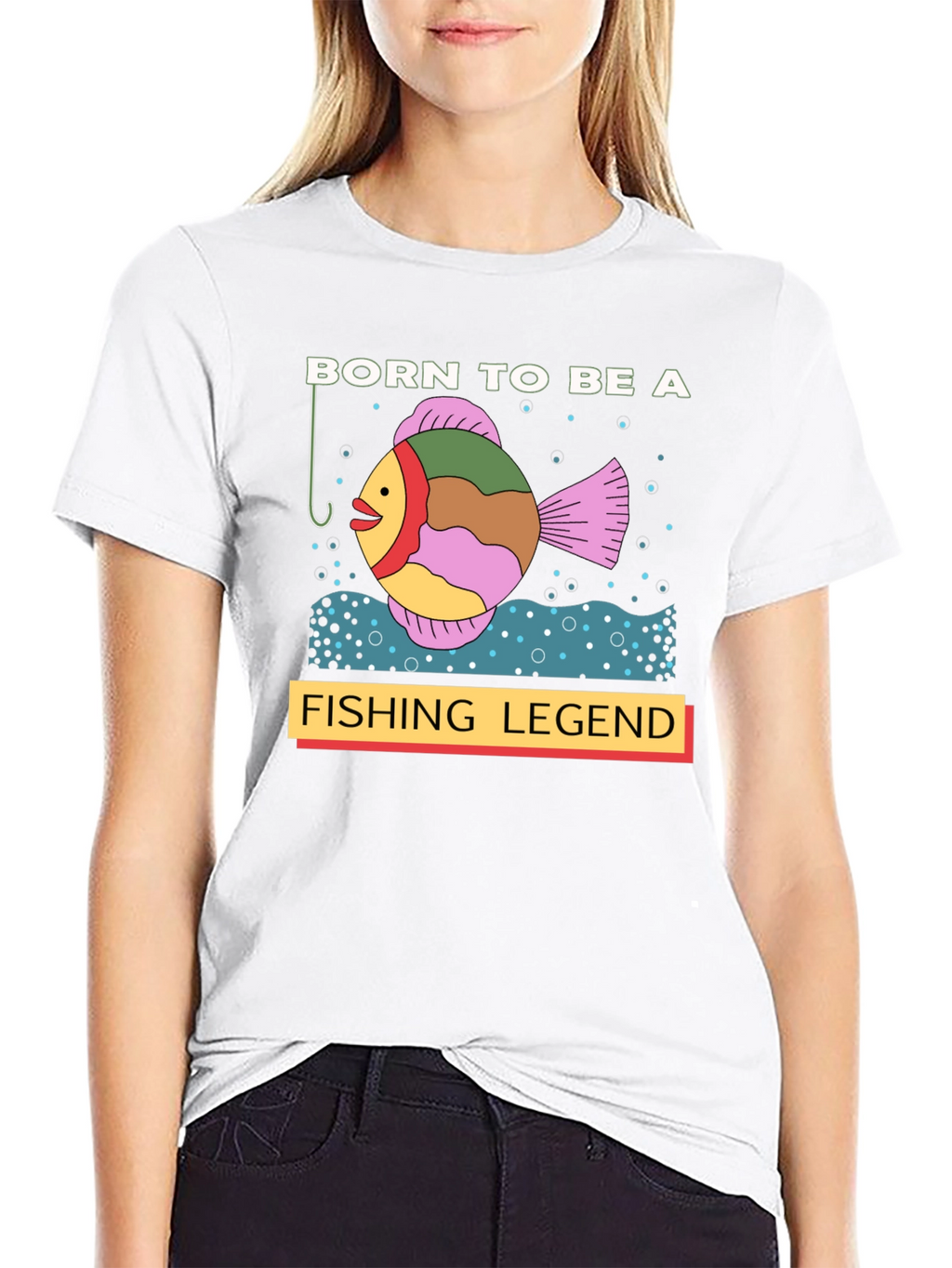 Born to Be a Fishing Legend Graphic T-Shirt