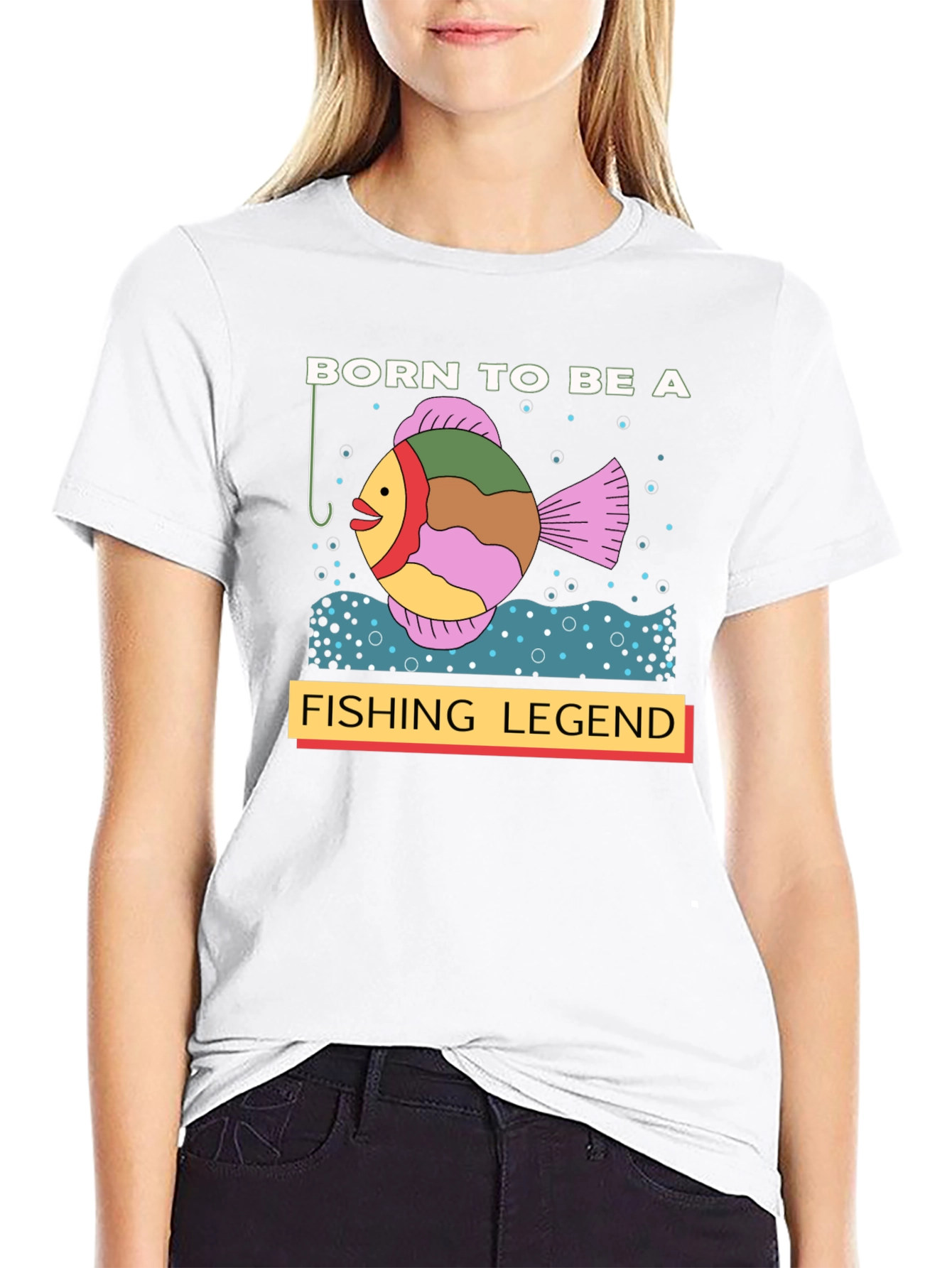 Born to Be a Fishing Legend Graphic T-Shirt