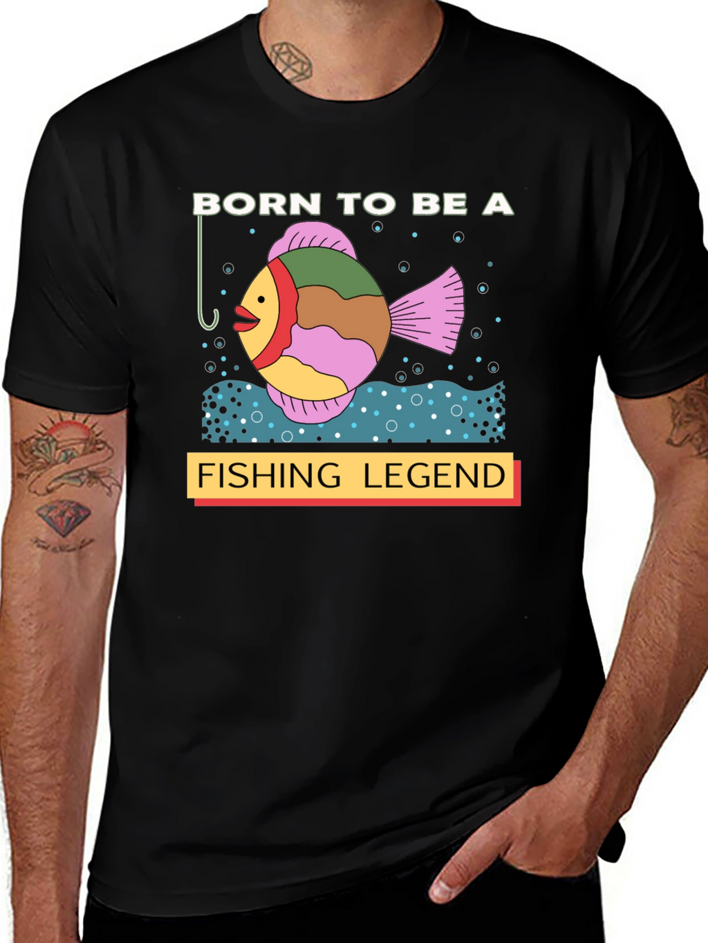 Born to Be a Fishing Legend Graphic T-Shirt
