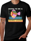 Born to Be a Fishing Legend Graphic T-Shirt