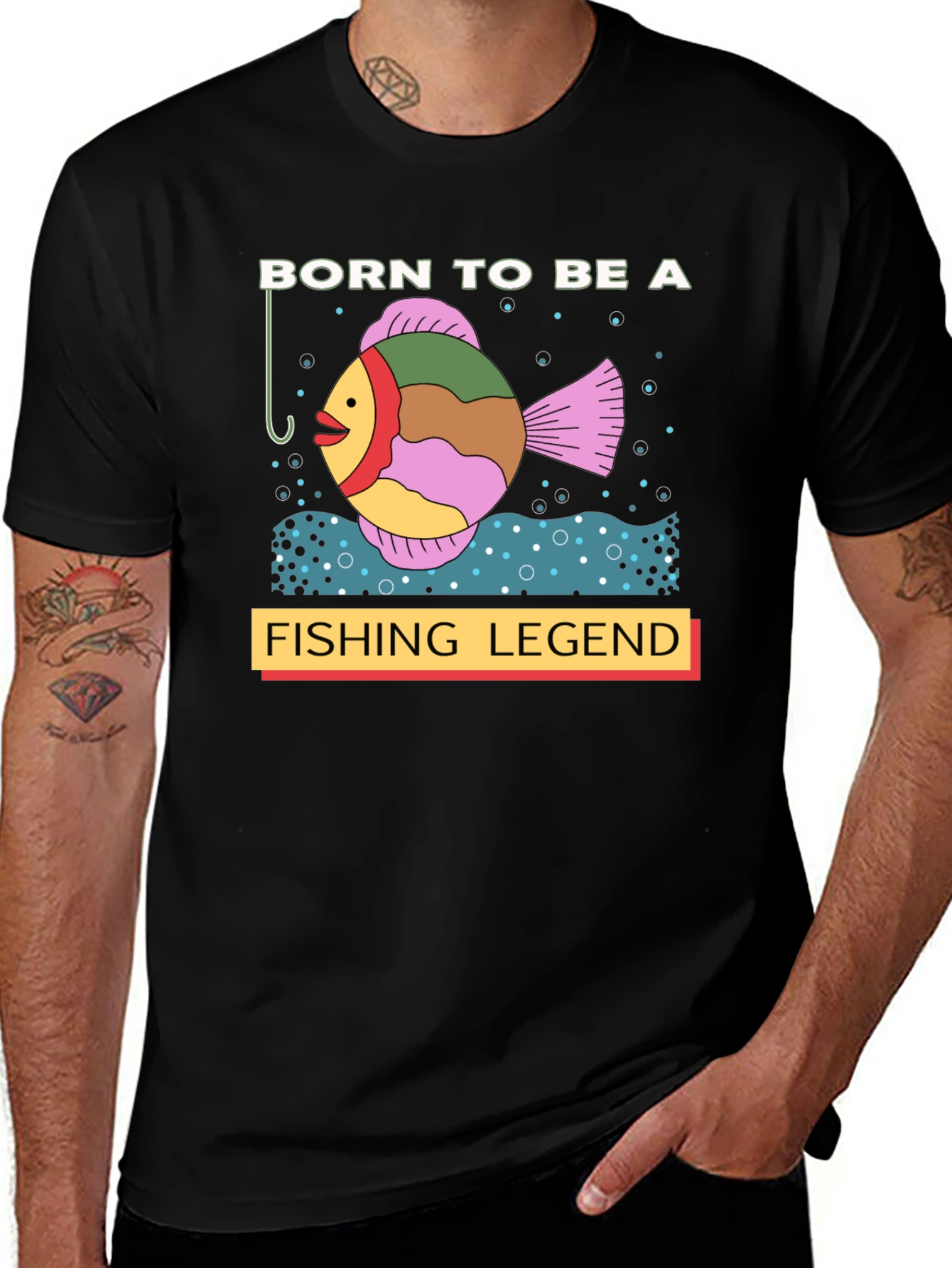Born to Be a Fishing Legend Graphic T-Shirt