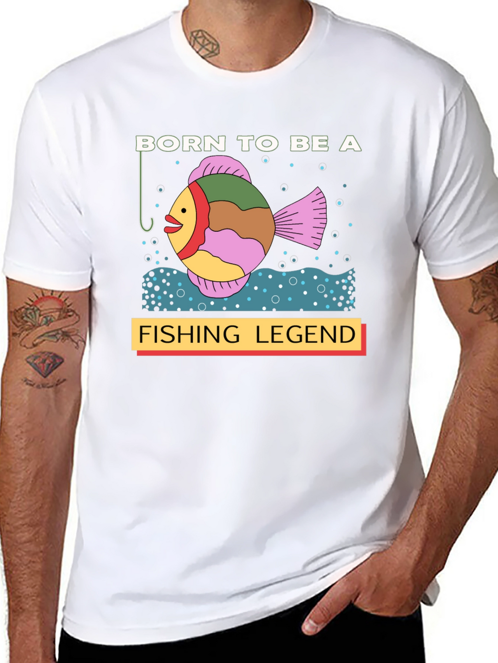 Born to Be a Fishing Legend Graphic T-Shirt