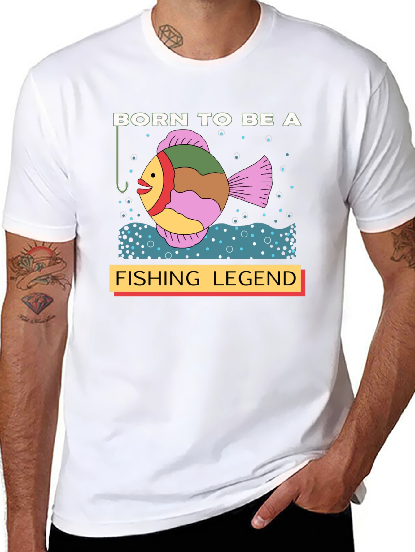 Born to Be a Fishing Legend Graphic T-Shirt