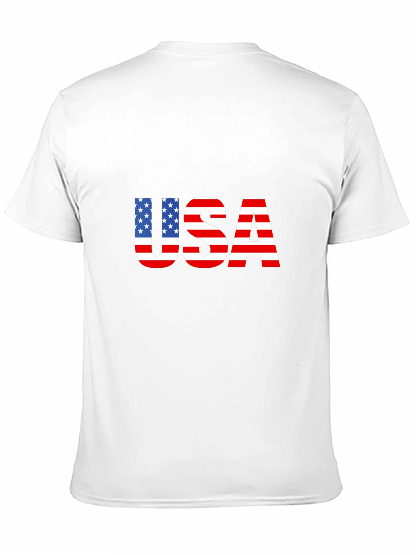 USA Flag Graphic Black T-Shirt Patriotic