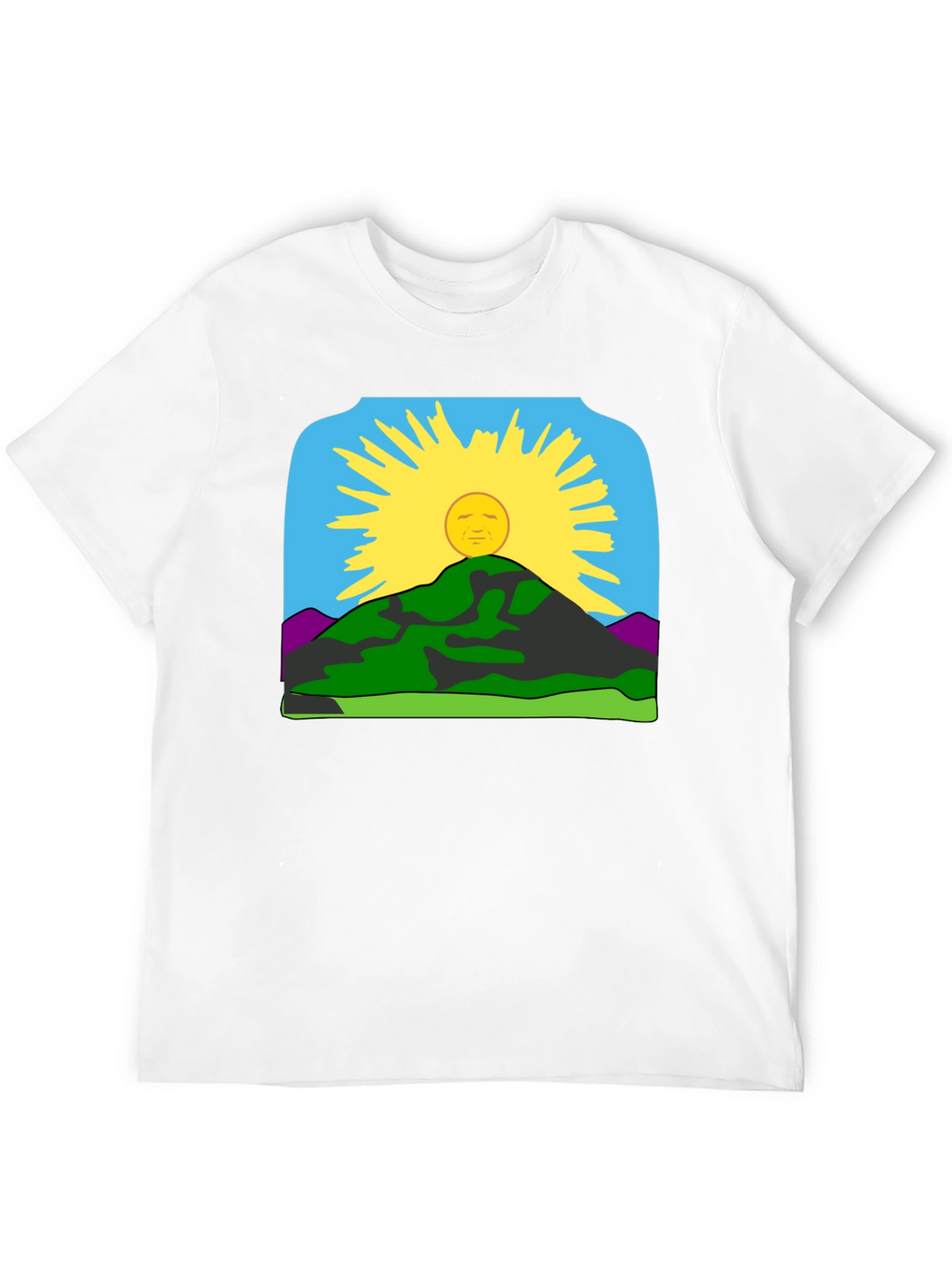 Sunrise Mountain Graphic Tee - Black Casual Shirt
