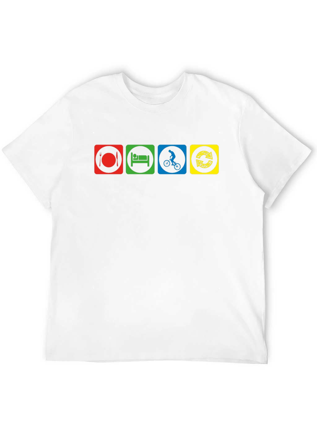 Eat Sleep Ride Repeat Black T-Shirt