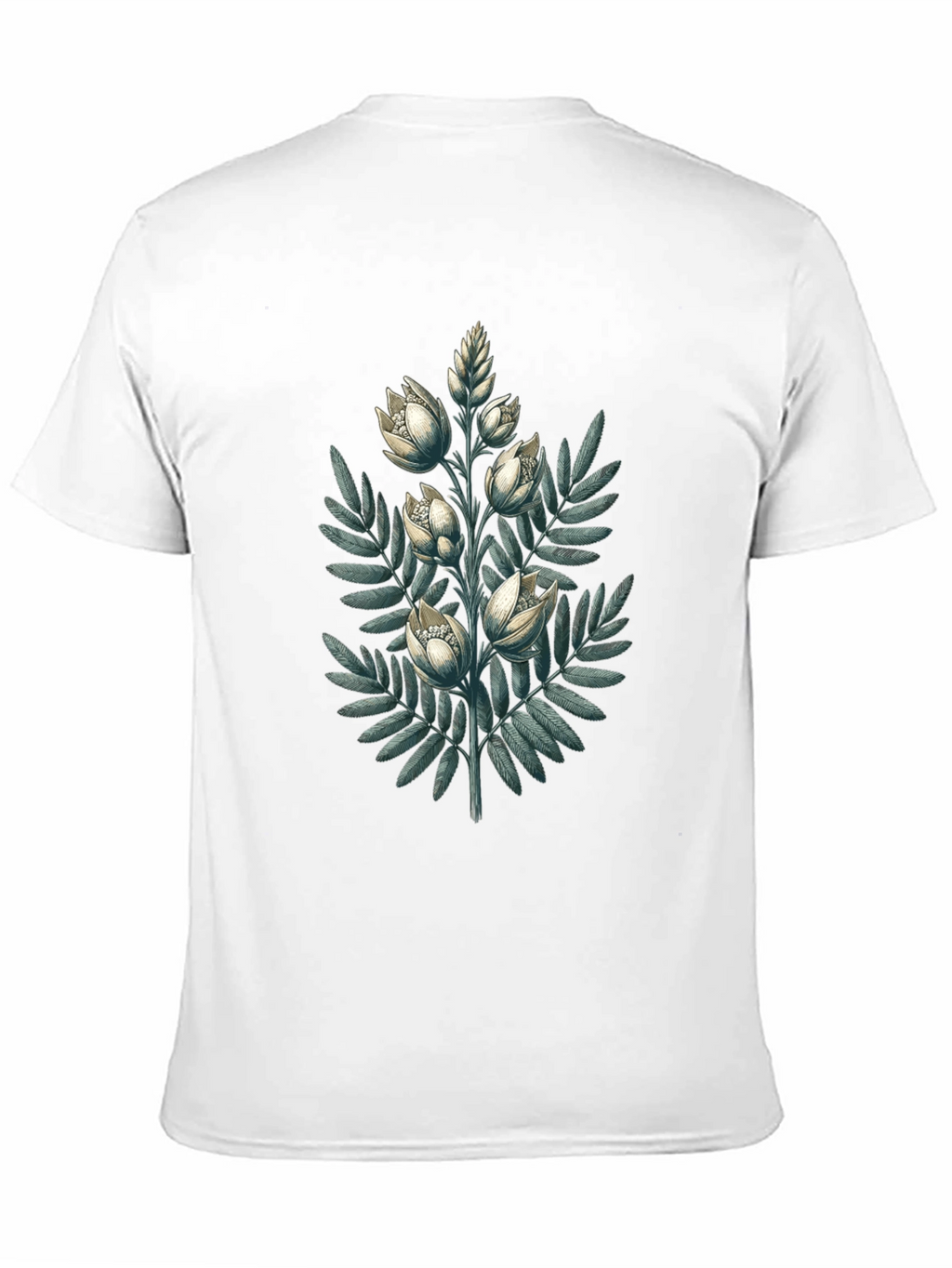 Botanical Bloom Black T-Shirt