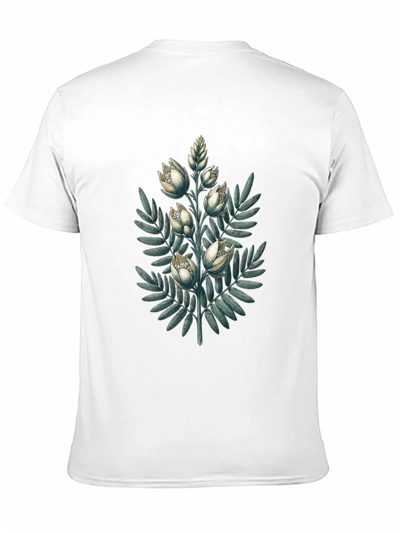 Botanical Bloom Black T-Shirt