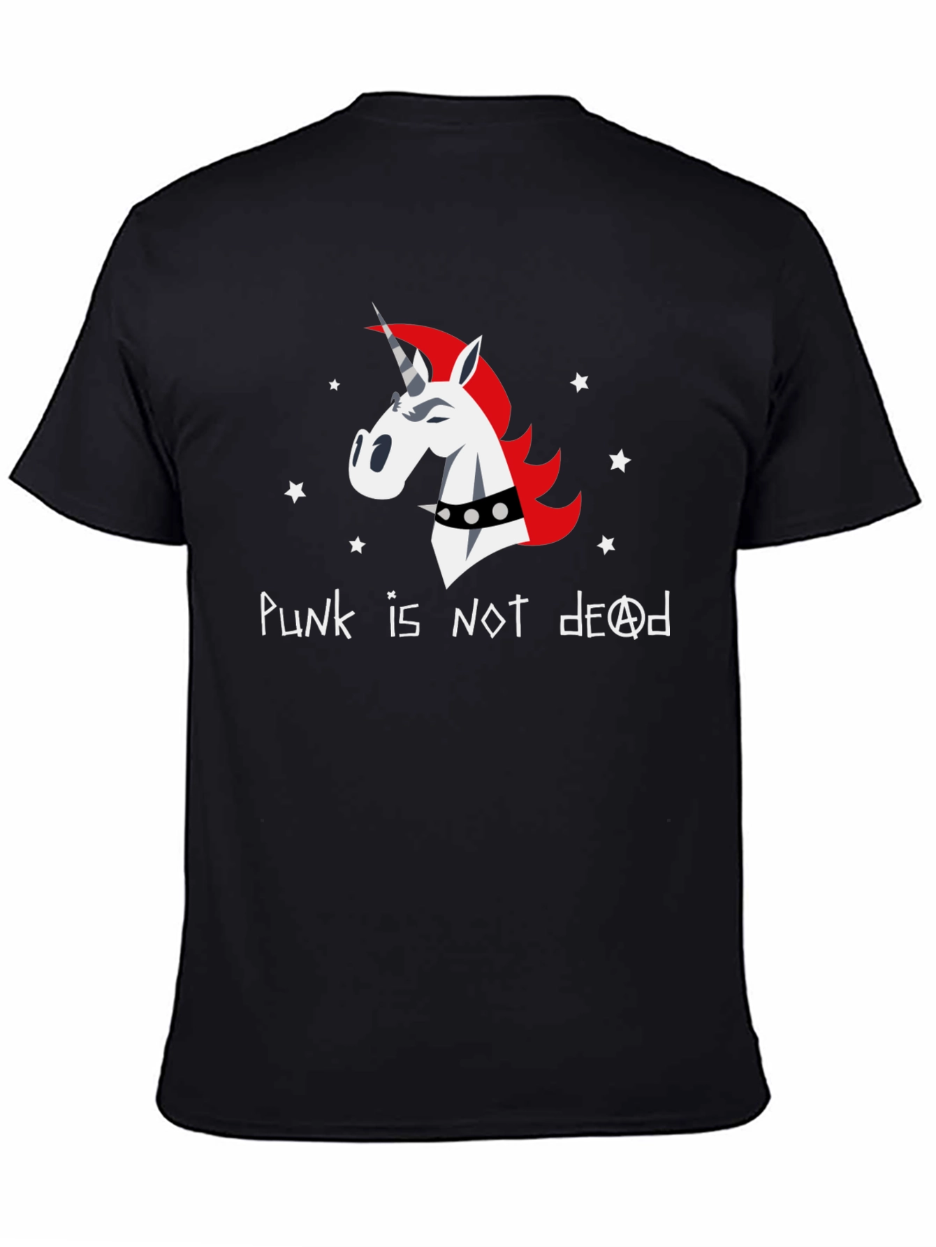 Punk Unicorn Graphic T-Shirt - Not Dead!