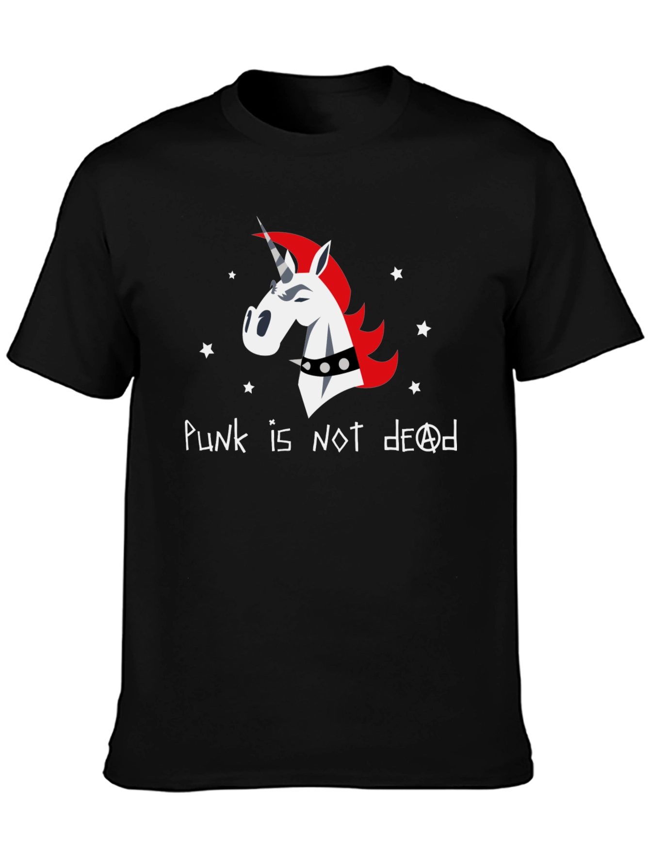 Punk Unicorn Graphic T-Shirt - Not Dead!