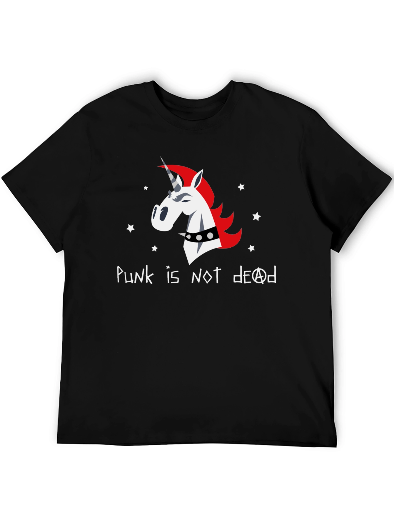 Punk Unicorn Graphic T-Shirt - Not Dead!