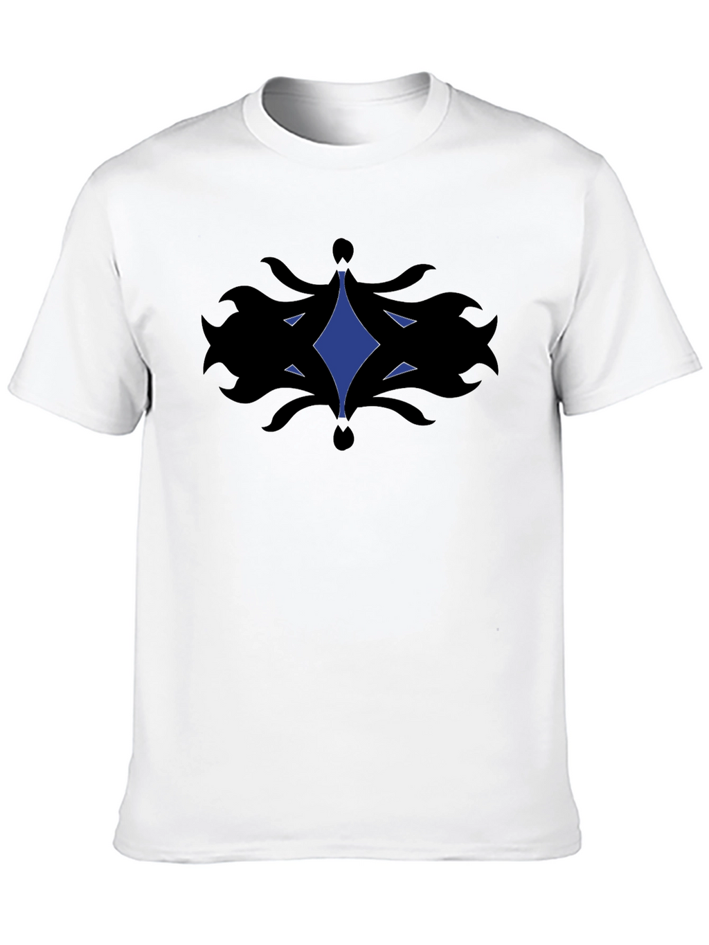 Abstract Graphic Tee - Black Cotton Comfort