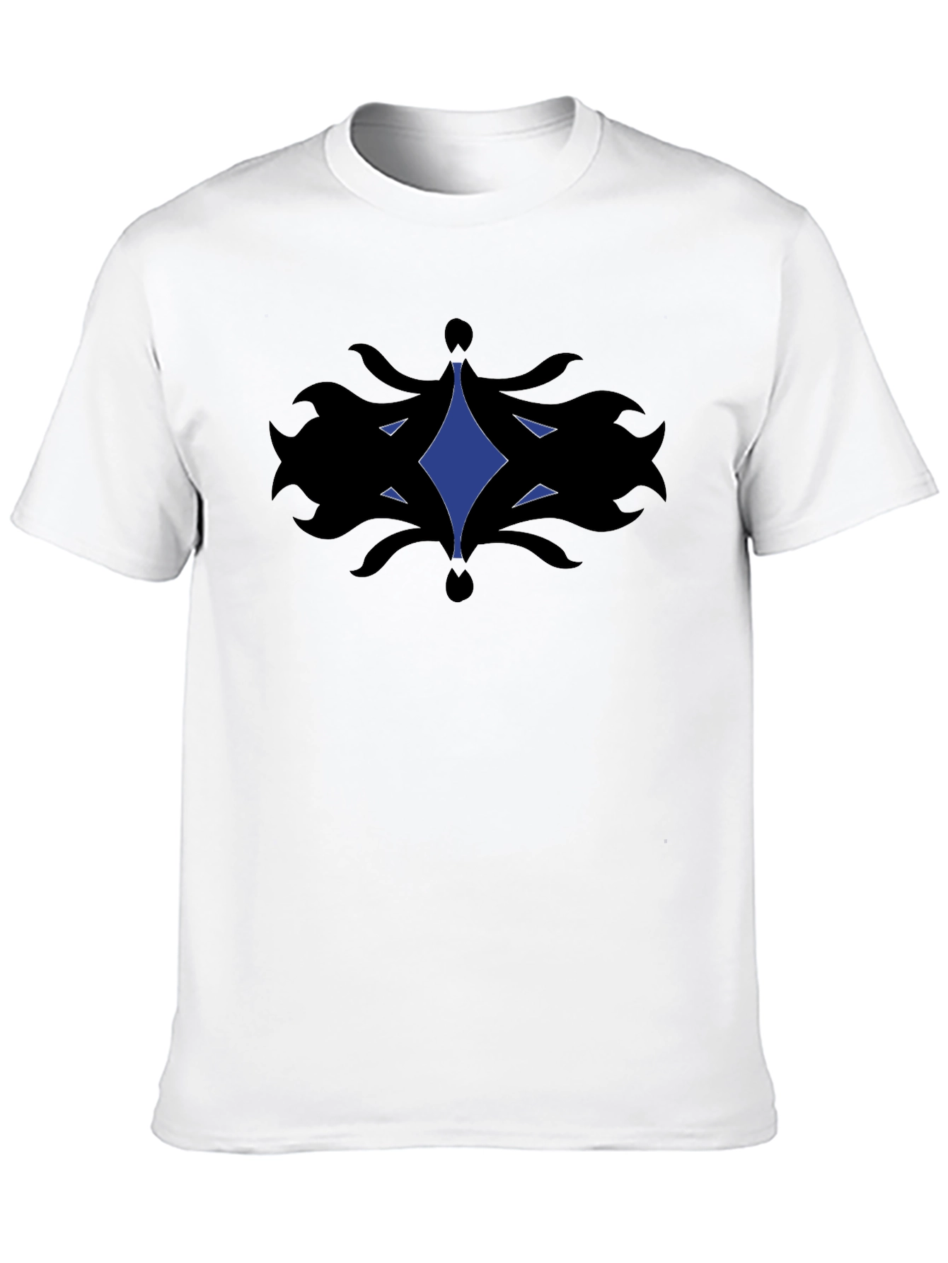 Abstract Graphic Tee - Black Cotton Comfort