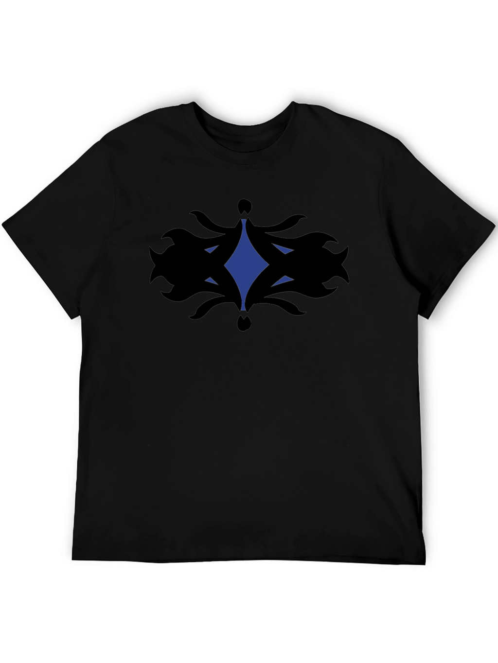 Abstract Graphic Tee - Black Cotton Comfort